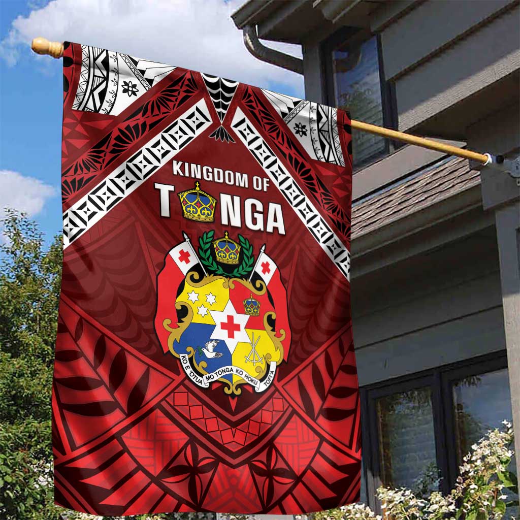 Tonga Emancipation Day Garden Flag Tongan Kupesi Pattern LT05 - Polynesian Pride