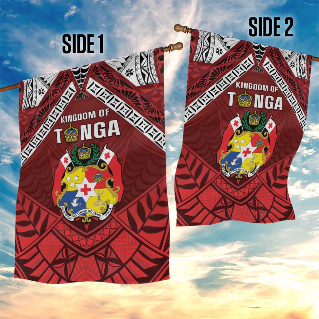 Tonga Emancipation Day Garden Flag Tongan Kupesi Pattern LT05 - Polynesian Pride