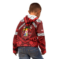 Tonga Emancipation Day Kid Hoodie Tongan Kupesi Pattern LT05 - Polynesian Pride