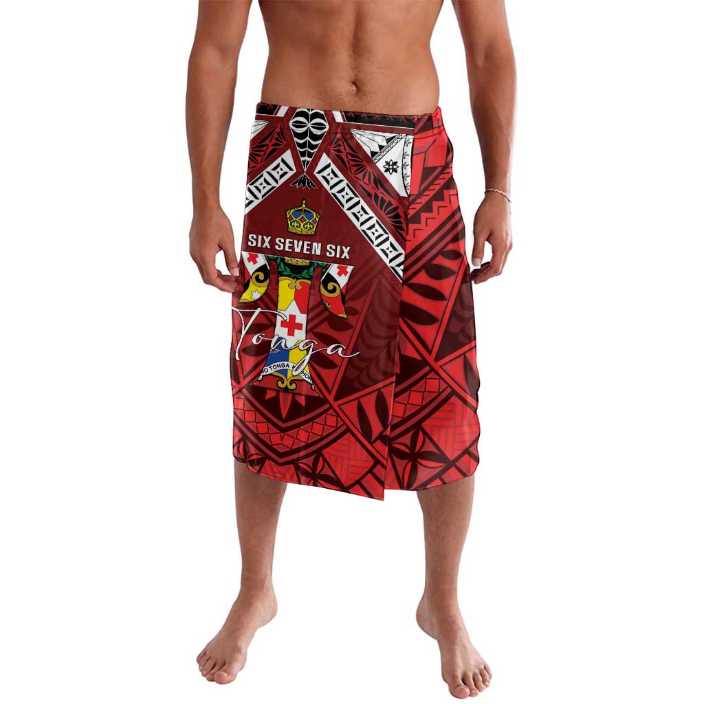 Tonga Emancipation Day Lavalava Tongan Kupesi Pattern LT05 Red - Polynesian Pride