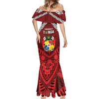 Tonga Emancipation Day Mermaid Dress Tongan Kupesi Pattern LT05 - Polynesian Pride