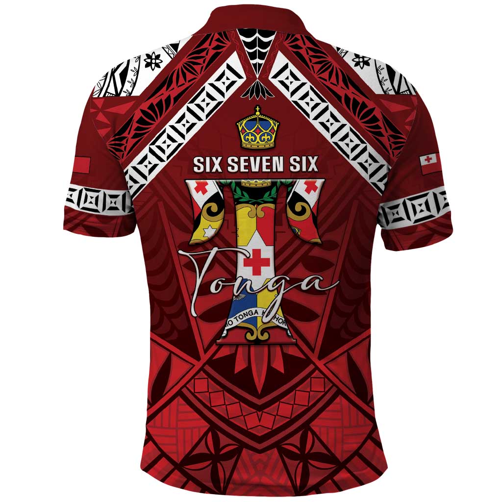 Tonga Emancipation Day Polo Shirt Tongan Kupesi Pattern LT05 - Polynesian Pride