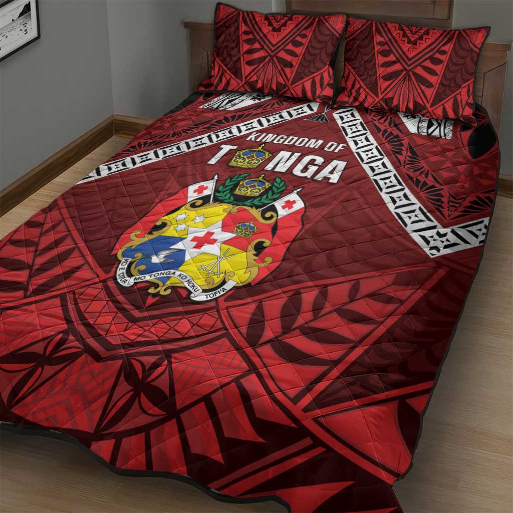 Tonga Emancipation Day Quilt Bed Set Tongan Kupesi Pattern LT05 - Polynesian Pride