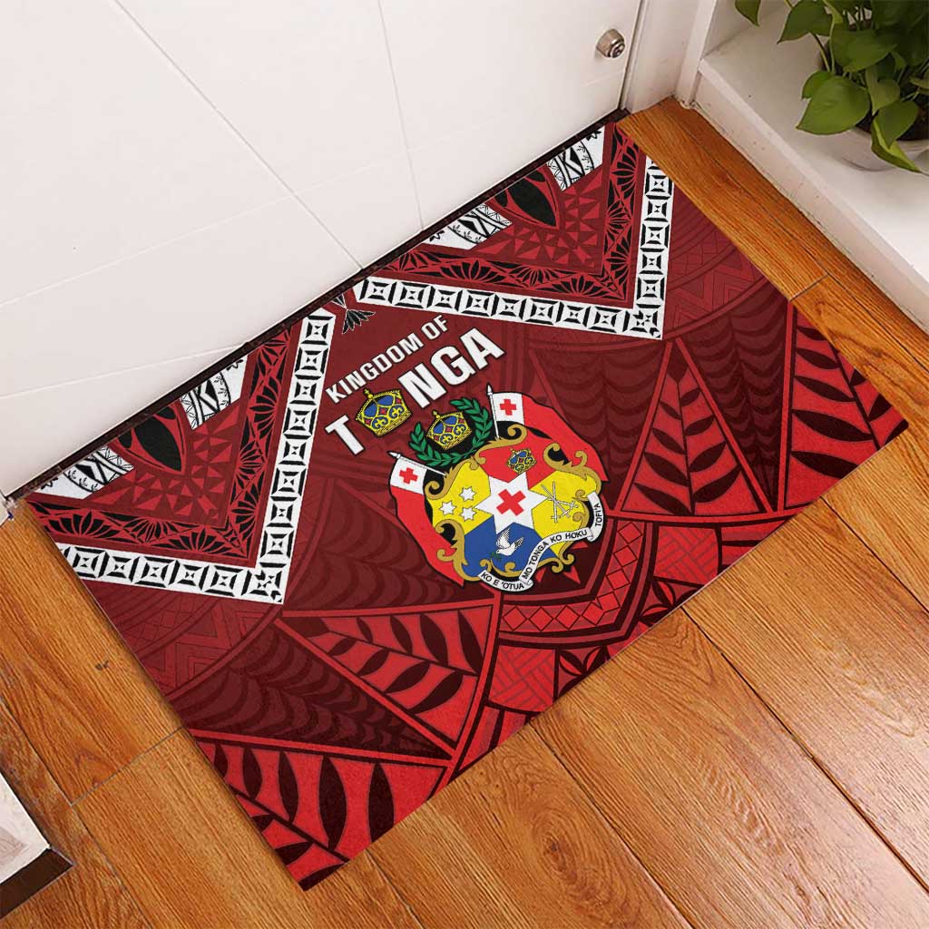 Tonga Emancipation Day Rubber Doormat Tongan Kupesi Pattern LT05 - Polynesian Pride