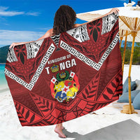 Tonga Emancipation Day Sarong Tongan Kupesi Pattern LT05 One Size 44 x 66 inches Red - Polynesian Pride