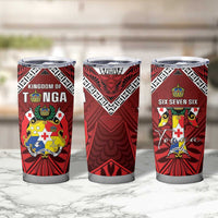 Tonga Emancipation Day Tumbler Cup Tongan Kupesi Pattern LT05 - Polynesian Pride