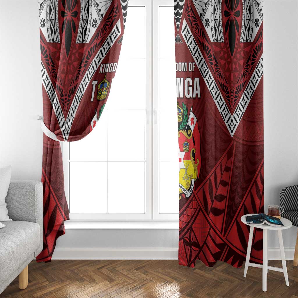 Tonga Emancipation Day Window Curtain Tongan Kupesi Pattern LT05 - Polynesian Pride