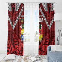 Tonga Emancipation Day Window Curtain Tongan Kupesi Pattern LT05 - Polynesian Pride