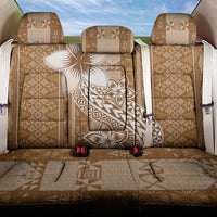 Tonga Kupesi Ngatu Back Car Seat Cover Vintage Brown Plumeria LT05 One Size Brown - Polynesian Pride