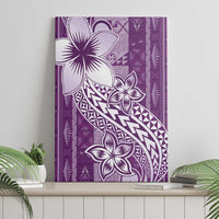 Tonga Kupesi Ngatu Canvas Wall Art Vintage Purple Plumeria LT05 - Polynesian Pride
