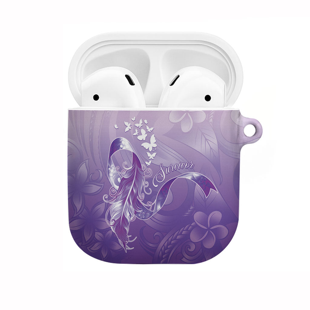 Lupus Awareness Month AirPods Case Polynesian Style LT05 Lilac - Polynesian Pride