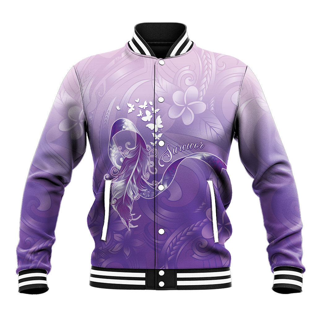 Lupus Awareness Month Baseball Jacket Polynesian Style LT05 Unisex Lilac - Polynesian Pride