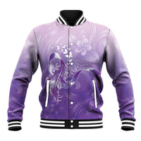 Lupus Awareness Month Baseball Jacket Polynesian Style LT05 Unisex Lilac - Polynesian Pride