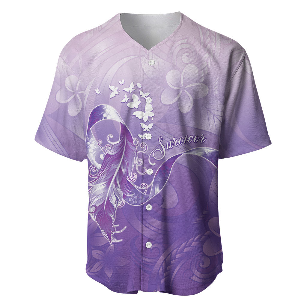 Lupus Awareness Month Baseball Jersey Polynesian Style LT05 Lilac - Polynesian Pride