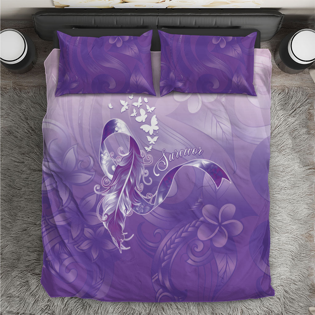 Lupus Awareness Month Bedding Set Polynesian Style LT05 Lilac - Polynesian Pride