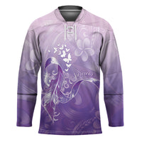 Lupus Awareness Month Hockey Jersey Polynesian Style LT05 Unisex Lilac - Polynesian Pride