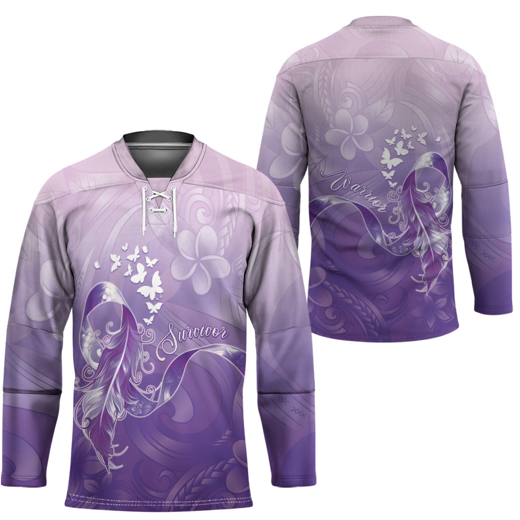 Lupus Awareness Month Hockey Jersey Polynesian Style LT05 - Polynesian Pride
