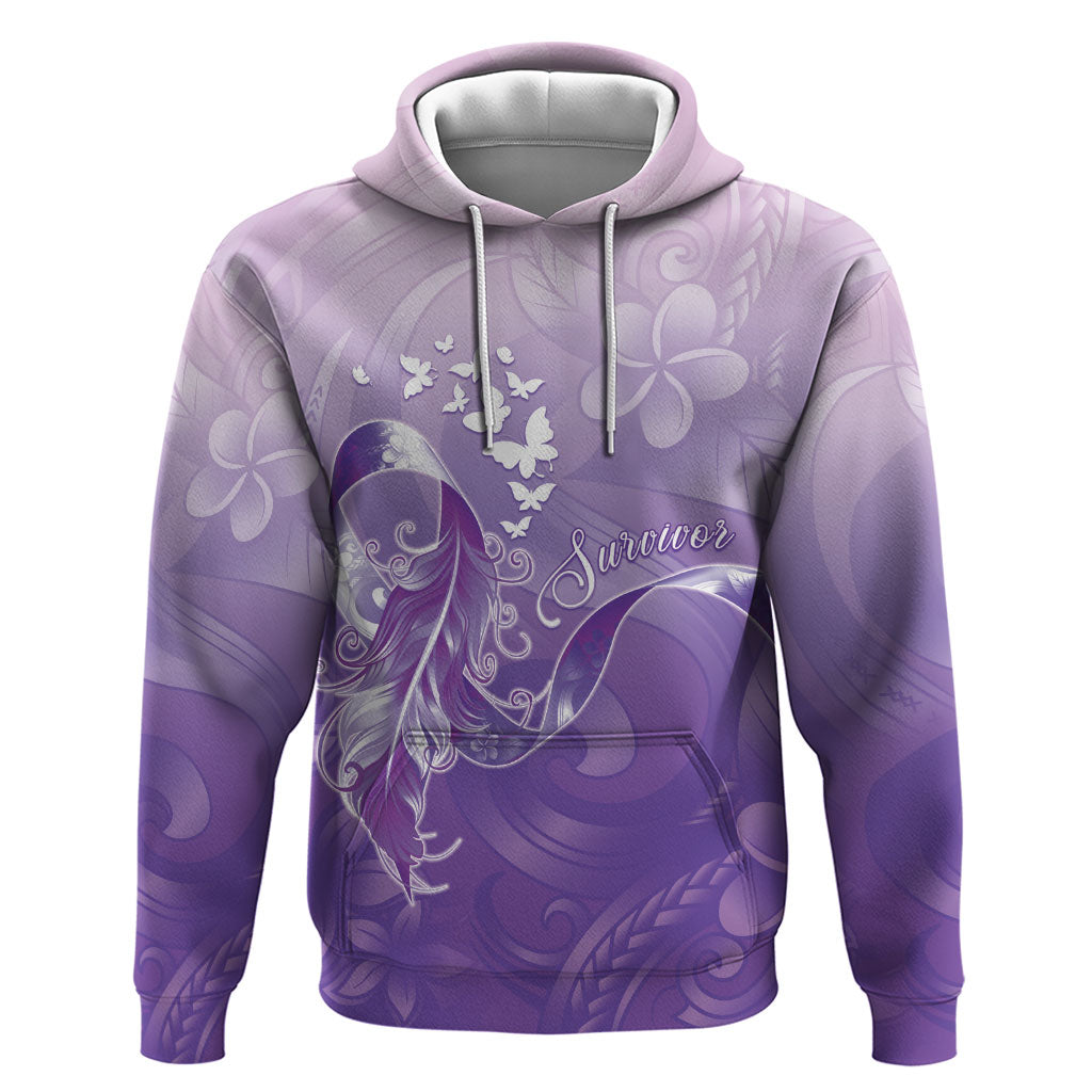 Lupus Awareness Month Hoodie Polynesian Style LT05 Pullover Hoodie Lilac - Polynesian Pride