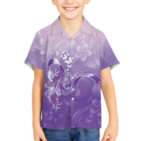 Lupus Awareness Month Kid Hawaiian Shirt Polynesian Style LT05 Kid Lilac - Polynesian Pride