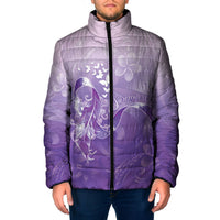 Lupus Awareness Month Padded Jacket Polynesian Style LT05 Men Lilac - Polynesian Pride