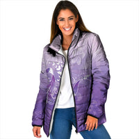 Lupus Awareness Month Padded Jacket Polynesian Style LT05 Women Lilac - Polynesian Pride