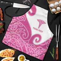 Personalised New Zealand Nurse Apron Maori Koru Pink Version LT05 Pink - Polynesian Pride