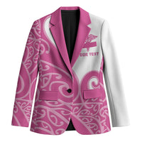 Personalised New Zealand Nurse Blazer Maori Koru Pink Version LT05 Unisex Pink - Polynesian Pride