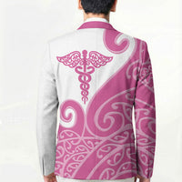 Personalised New Zealand Nurse Blazer Maori Koru Pink Version LT05 - Polynesian Pride