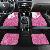New Zealand Nurse Car Mats Maori Koru Pink Version LT05 Set 4pcs Pink - Polynesian Pride