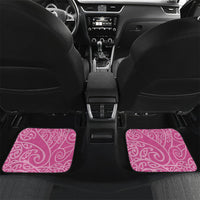 New Zealand Nurse Car Mats Maori Koru Pink Version LT05 Set 2pcs - Back Pink - Polynesian Pride