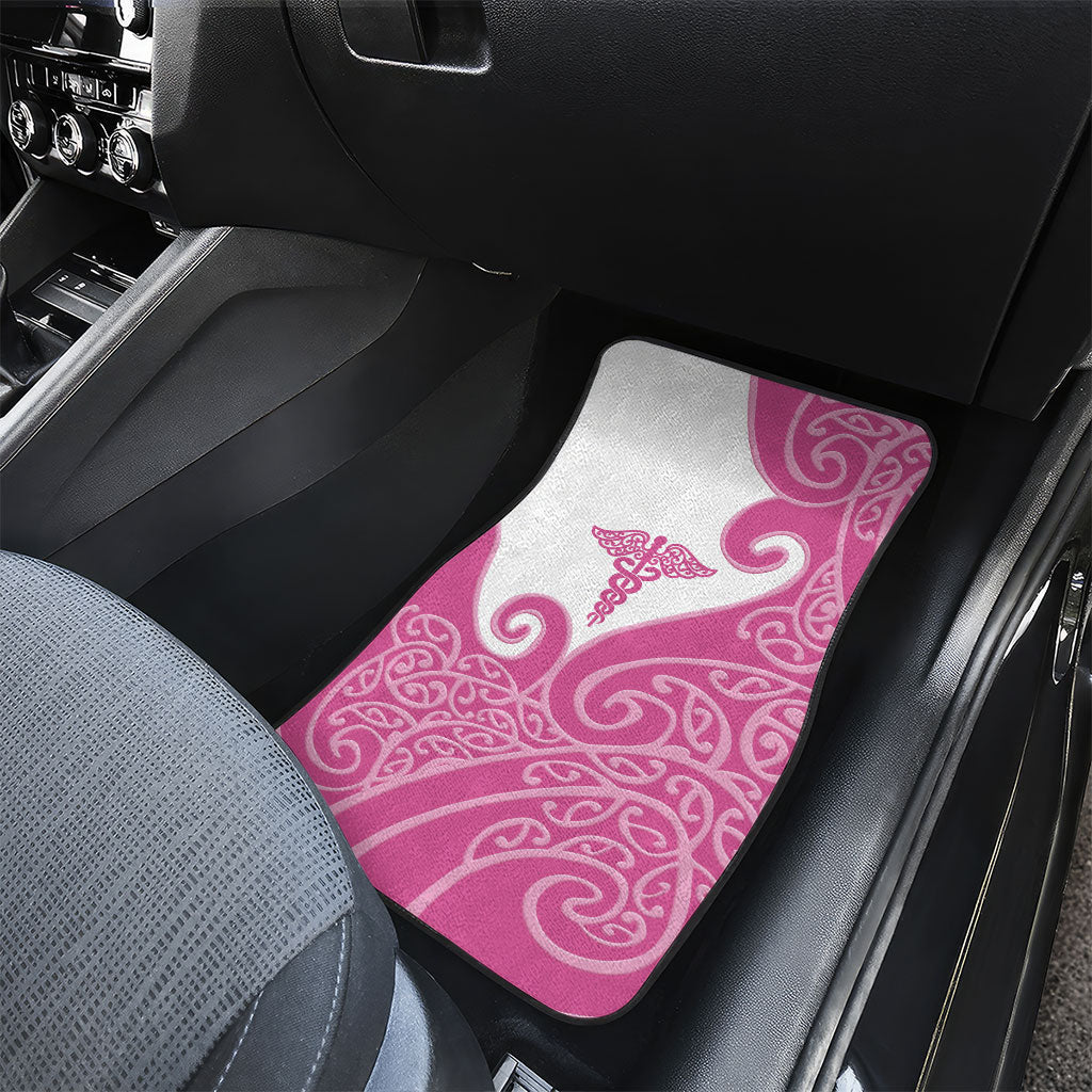 New Zealand Nurse Car Mats Maori Koru Pink Version LT05 - Polynesian Pride