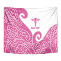 Personalised New Zealand Nurse Tapestry Maori Koru Pink Version LT05 - Polynesian Pride