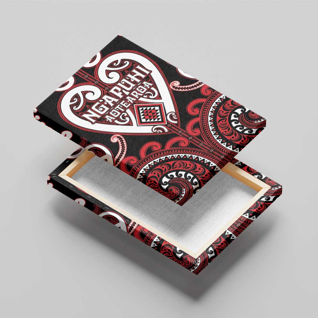 Aotearoa Ngapuhi Canvas Wall Art Maori Tribal Pattern LT05 - Polynesian Pride