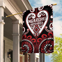 Aotearoa Ngapuhi Garden Flag Maori Tribal Pattern LT05 House Flag Red - Polynesian Pride