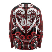 Custom Aotearoa Ngapuhi Long Sleeve Shirt Maori Tribal Pattern LT05 - Polynesian Pride