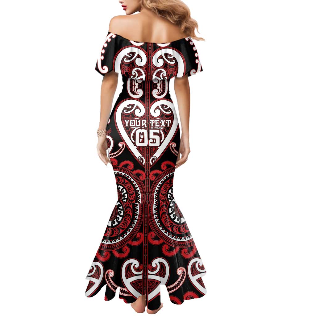 Custom Aotearoa Ngapuhi Mermaid Dress Maori Tribal Pattern LT05 - Polynesian Pride