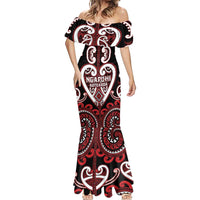 Custom Aotearoa Ngapuhi Mermaid Dress Maori Tribal Pattern LT05 - Polynesian Pride