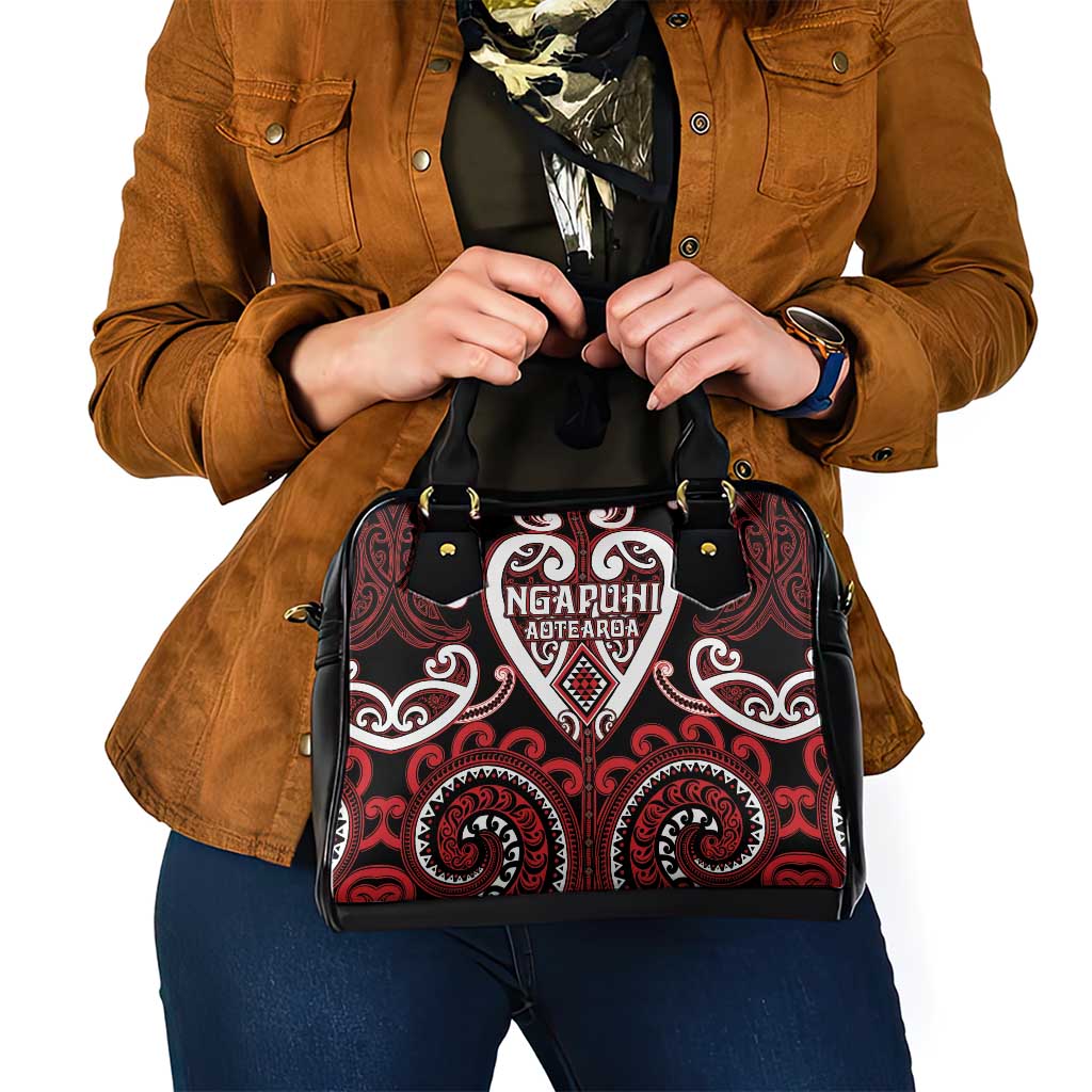 Aotearoa Ngapuhi Shoulder Handbag Maori Tribal Pattern LT05 - Polynesian Pride