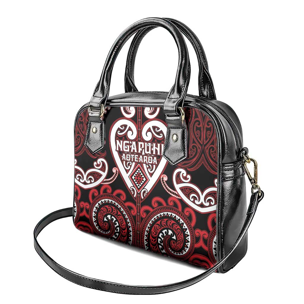 Aotearoa Ngapuhi Shoulder Handbag Maori Tribal Pattern LT05 - Polynesian Pride