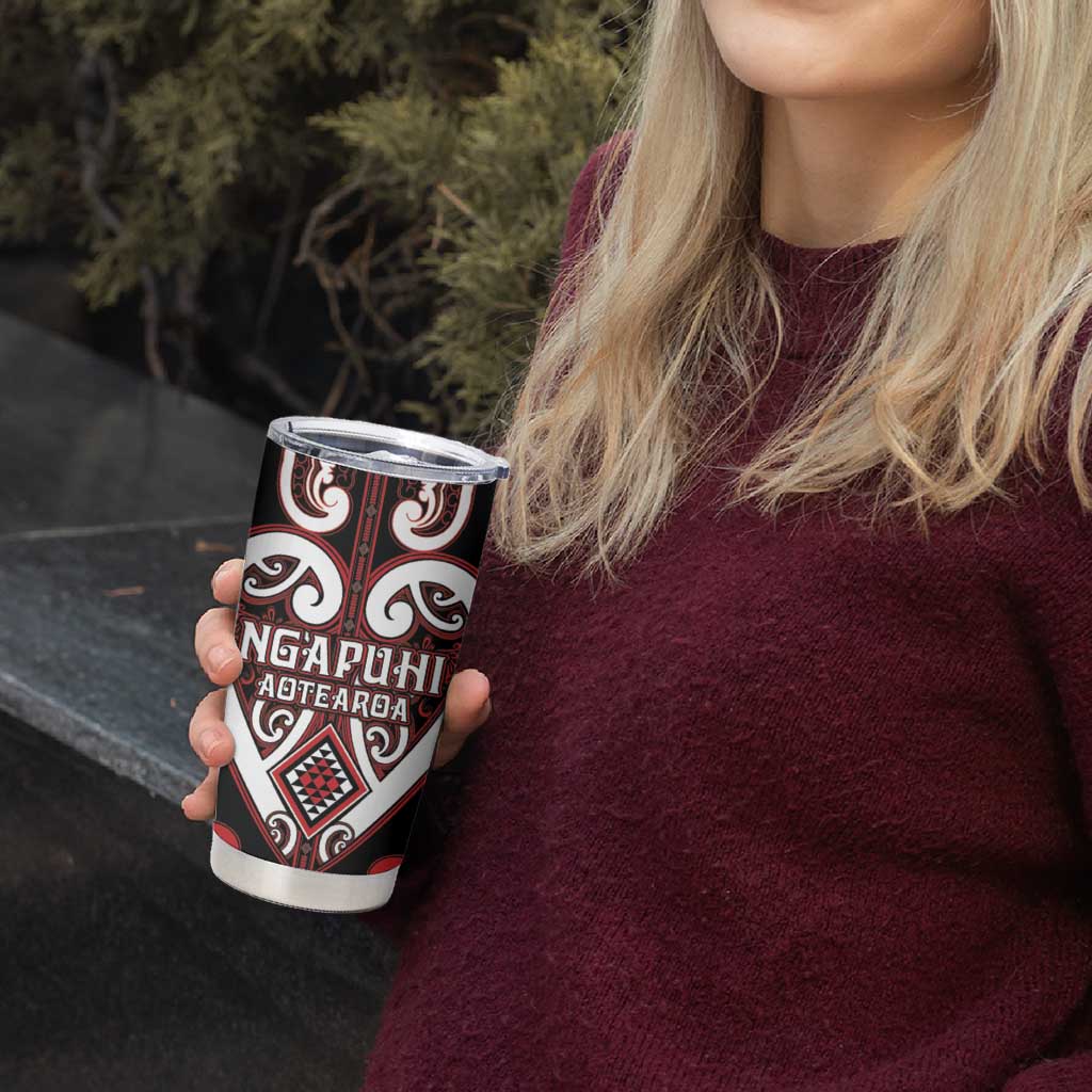 Custom Aotearoa Ngapuhi Tumbler Cup Maori Tribal Pattern LT05 - Polynesian Pride