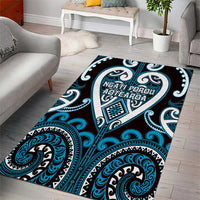 Aotearoa Ngati Porou Area Rug Maori Tribal Pattern LT05 - Polynesian Pride
