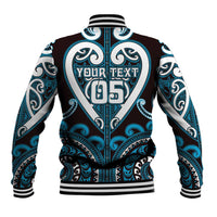 Custom Aotearoa Ngati Porou Baseball Jacket Maori Tribal Pattern LT05 - Polynesian Pride