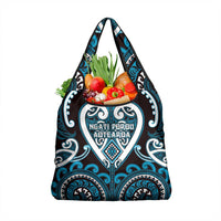 Aotearoa Ngati Porou Grocery Bag Maori Tribal Pattern LT05 1-pack One Size Blue - Polynesian Pride