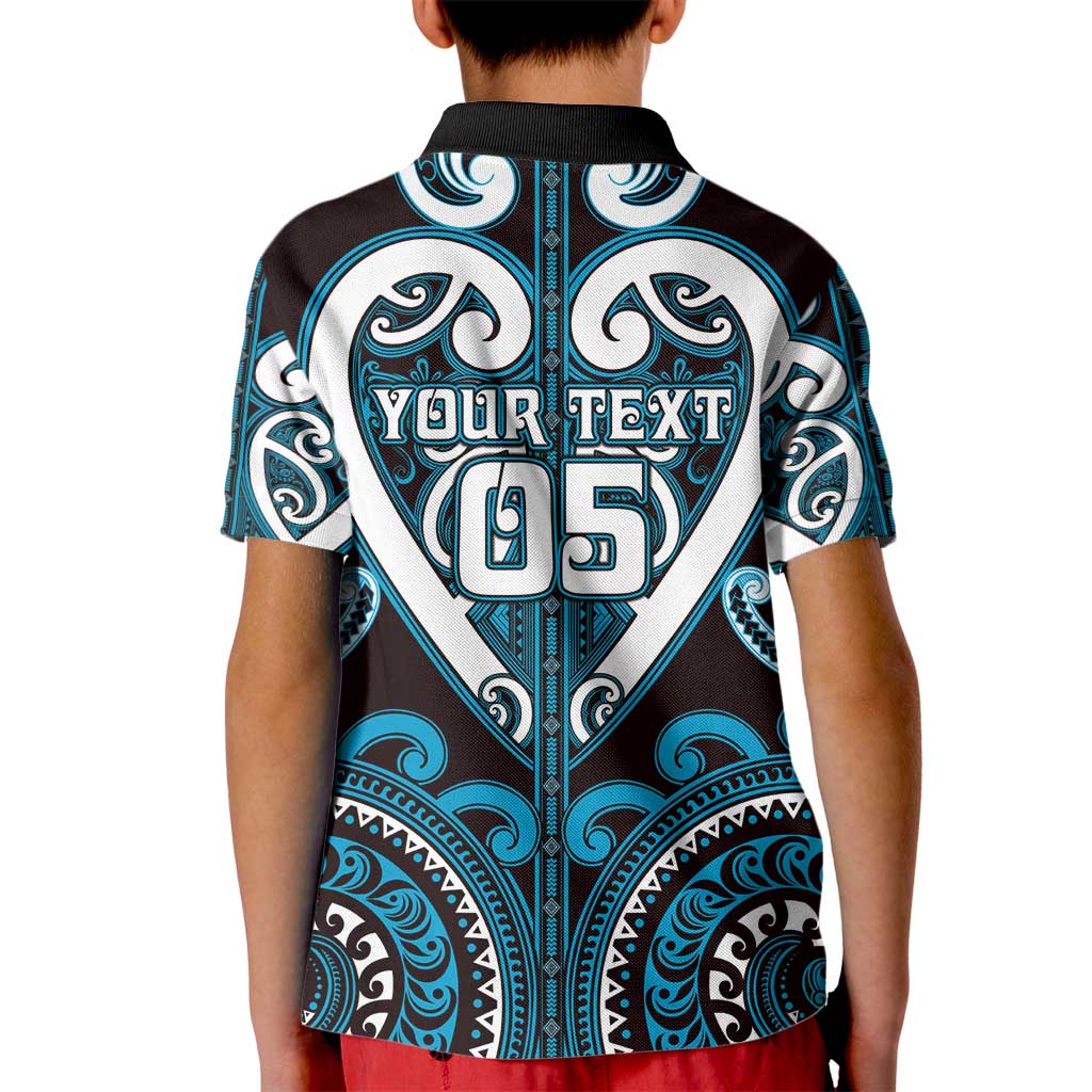 Custom Aotearoa Ngati Porou Kid Polo Shirt Maori Tribal Pattern LT05 - Polynesian Pride