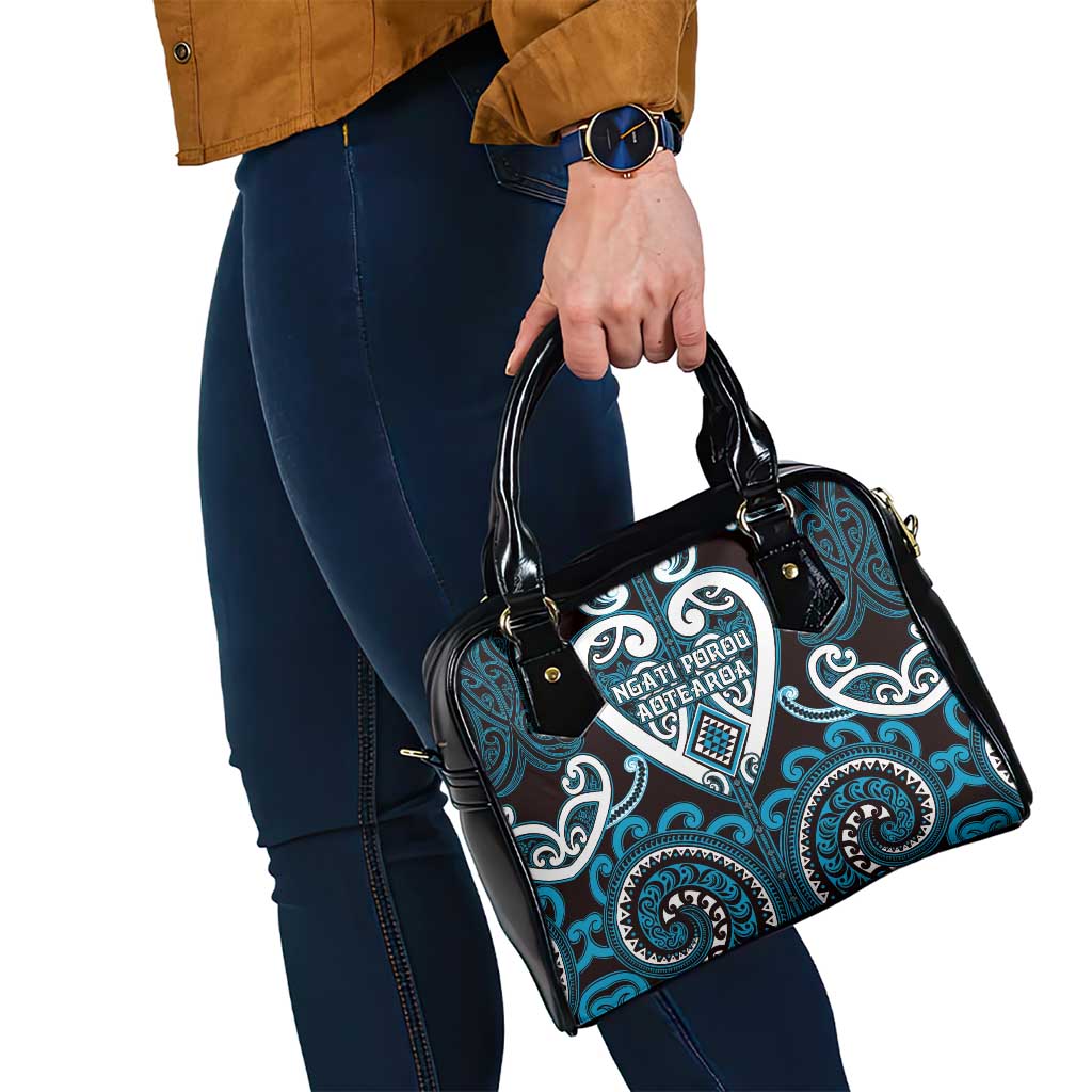 Aotearoa Ngati Porou Shoulder Handbag Maori Tribal Pattern LT05 - Polynesian Pride