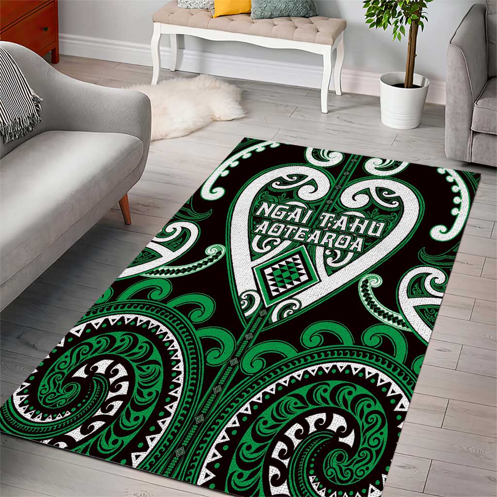 Aotearoa Ngai Tahu Area Rug Maori Tribal Pattern LT05 - Polynesian Pride