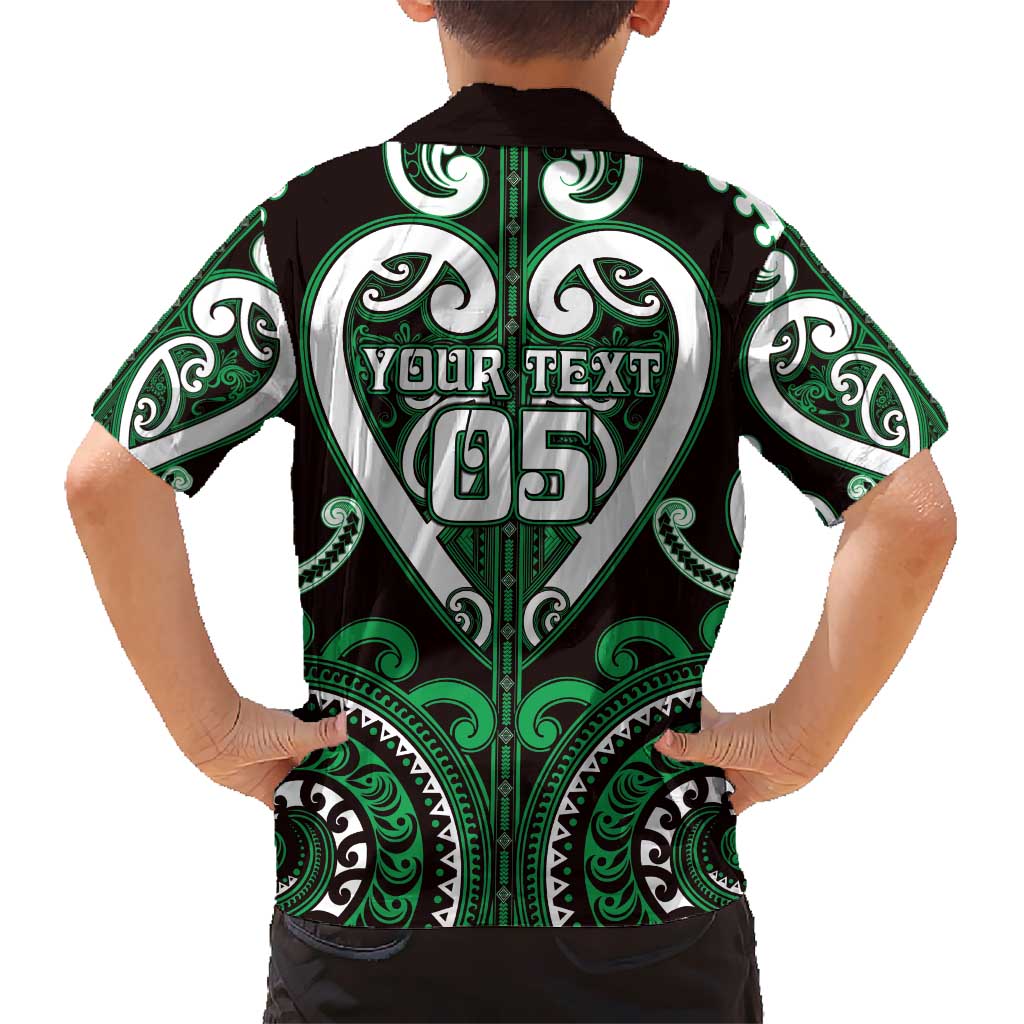 Custom Aotearoa Ngai Tahu Kid Hawaiian Shirt Maori Tribal Pattern LT05 - Polynesian Pride