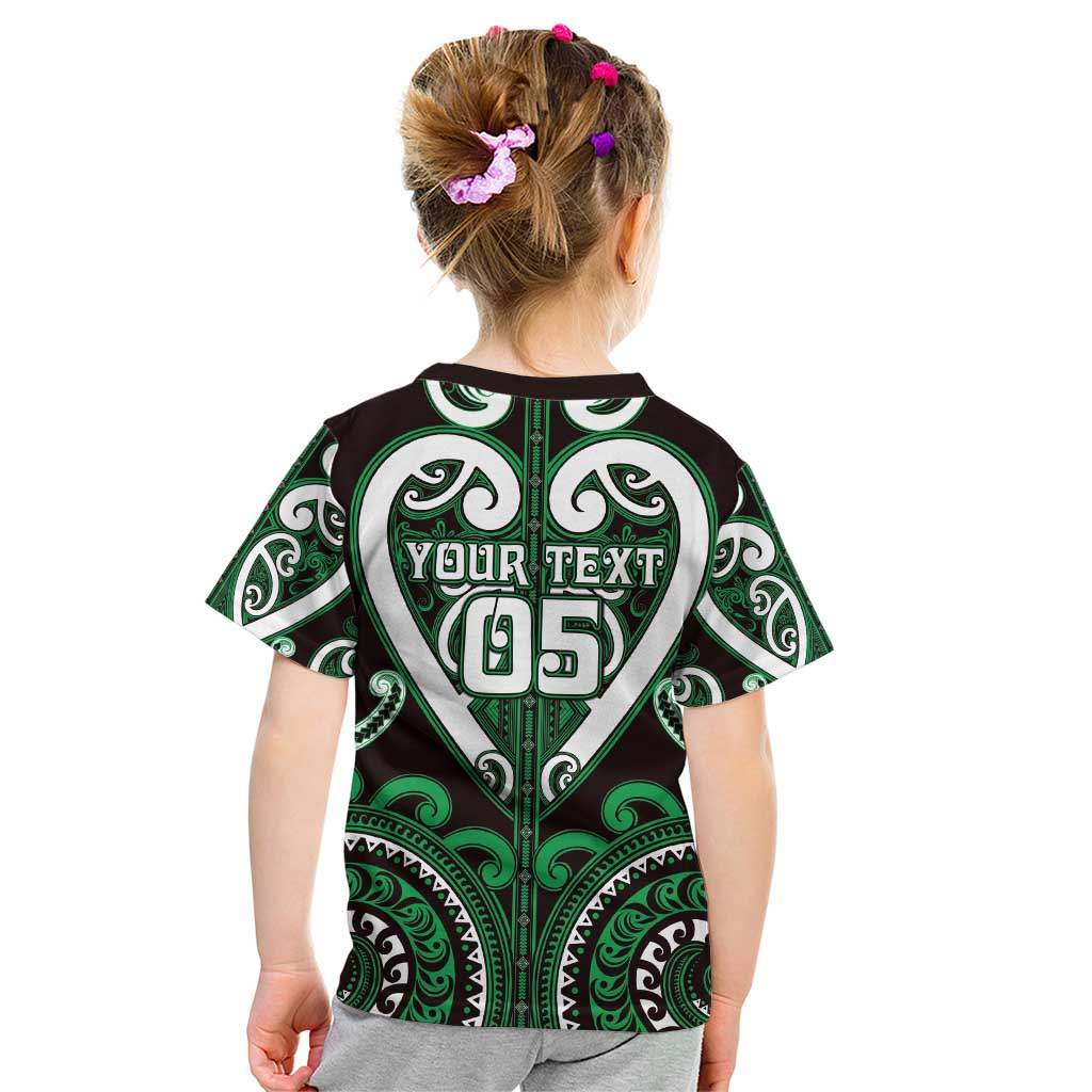 Custom Aotearoa Ngai Tahu Kid T Shirt Maori Tribal Pattern LT05 - Polynesian Pride