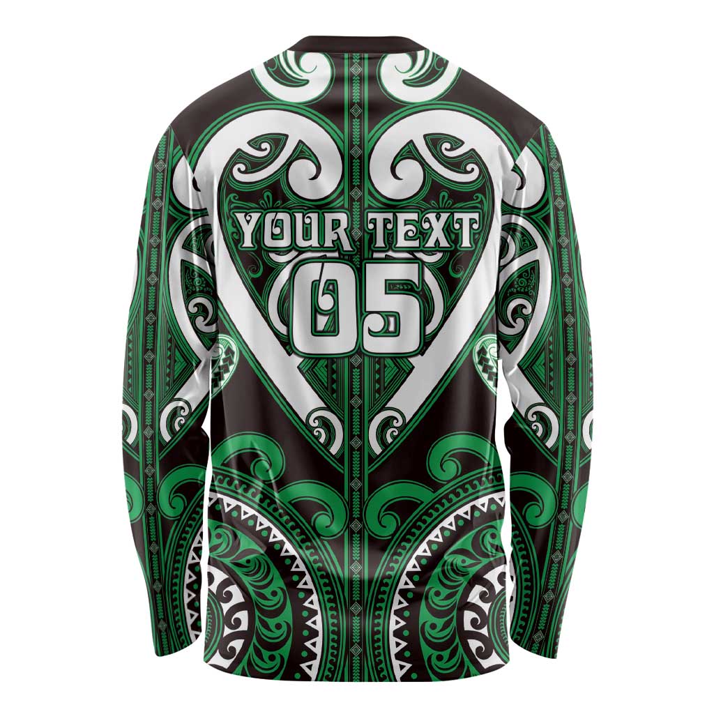 Custom Aotearoa Ngai Tahu Long Sleeve Shirt Maori Tribal Pattern LT05 - Polynesian Pride