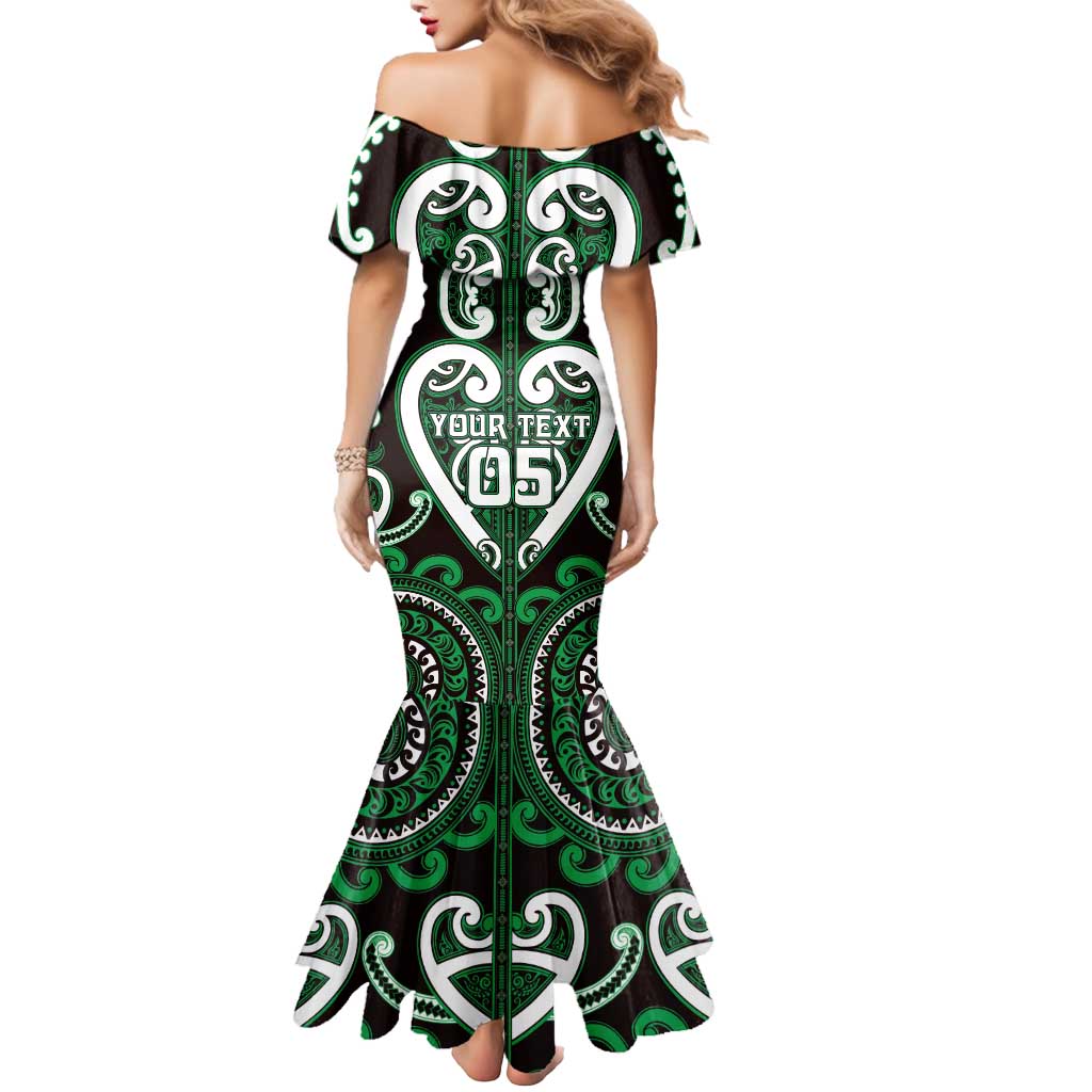 Custom Aotearoa Ngai Tahu Mermaid Dress Maori Tribal Pattern LT05 - Polynesian Pride